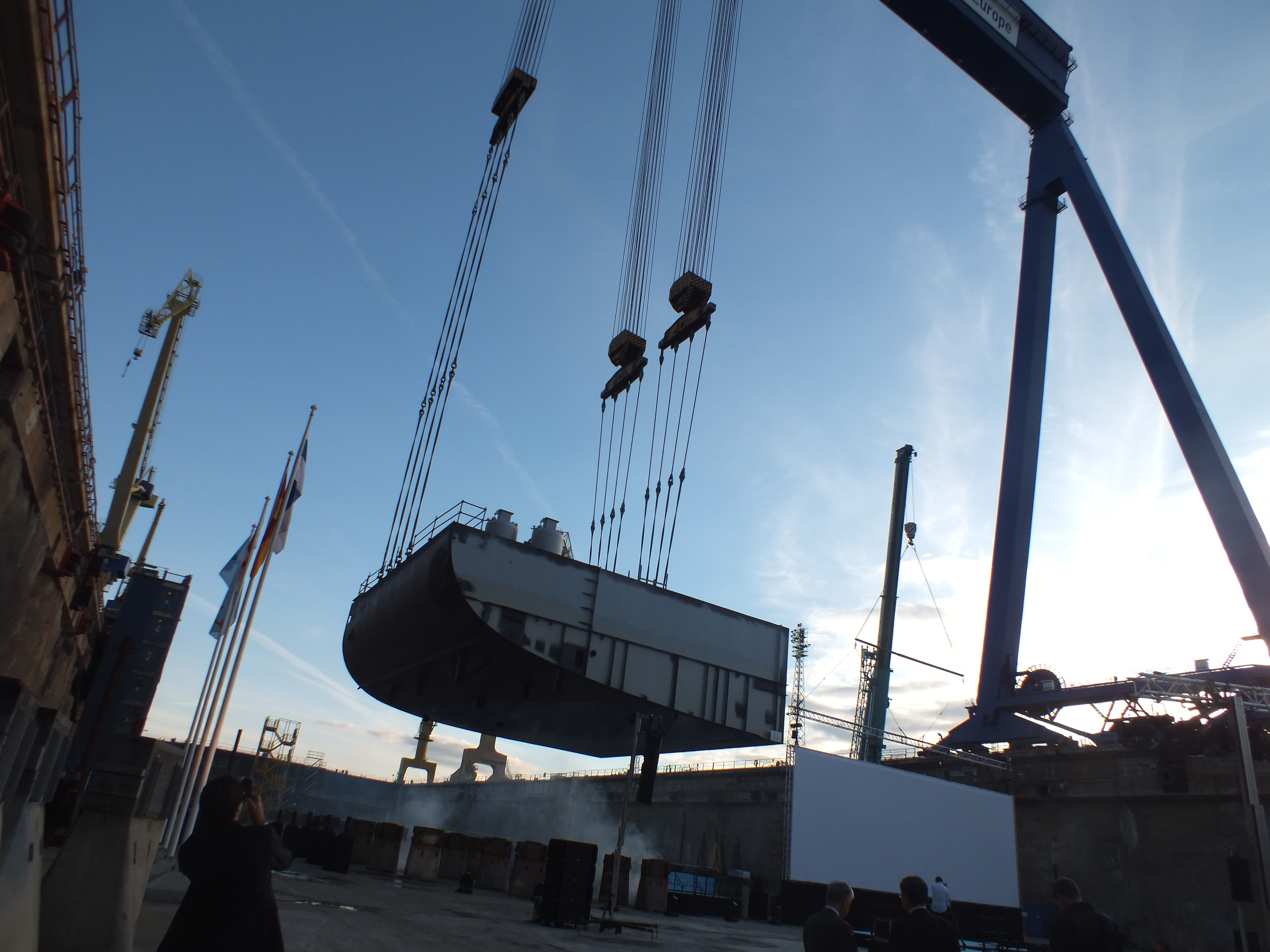 Mein Schiff 3, Turku, STX Werft, Kiellegung, 24. Mai 2013